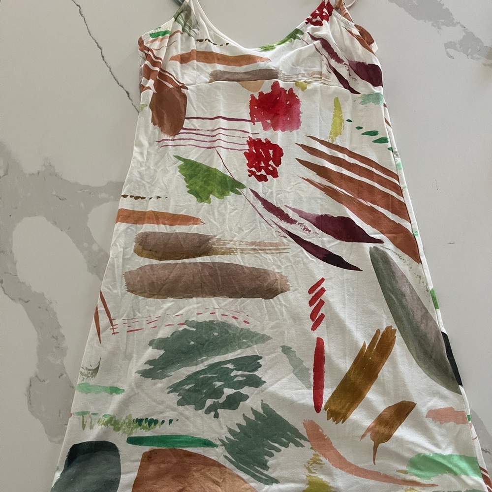 Colorful Abstract Print Dress